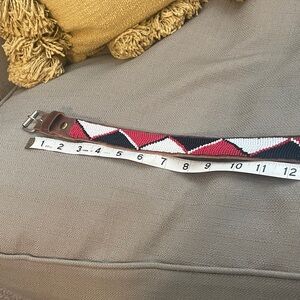 Red and Black Beaded Belt